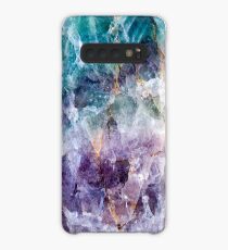Turquoise & Purple Quartz Crystal Case/Skin for Samsung Galaxy