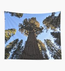 General Sherman Redwood Tree in Sequoia National Park in California Travel Trees Wall Tapestry