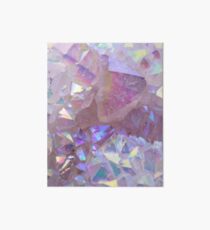 Rosa Aura-Kristalle Galeriedruck