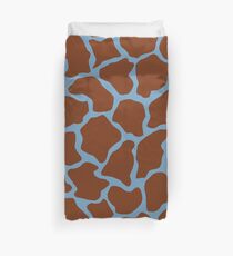 Air Superiority Blue in Giraffe Pattern Duvet Cover