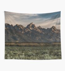 Travel Mountain Nature Trees Tapestry - Grand Tetons - Jackson Hole Wyoming Wall Tapestry