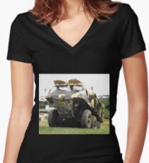 Alvis Stalwart Mk.2 Women's Fitted V-Neck T-Shirt