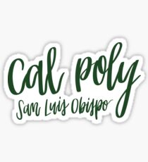 Cal Poly SLO Green Sticker