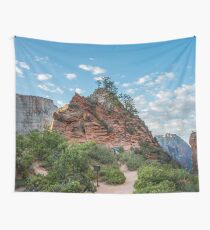Travel Trees Mountains Angels Rest Zion National Park - Utah USA Wall Tapestry