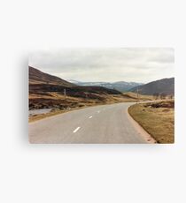 Scotland Snow Fields Canvas Print