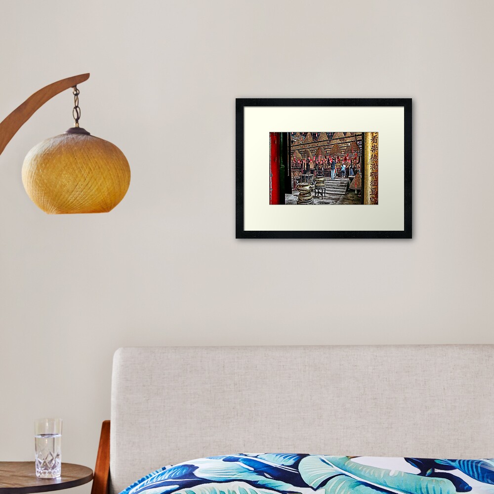 Hong Kong - Man Mo Temple Framed Art Print