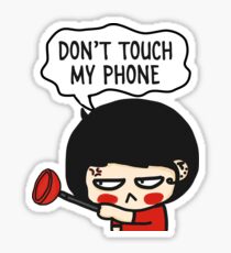 Do Not Touch My Phone Stickers Redbubble