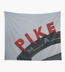 Pike Place Market - Seattle, Washington, USA Travel Fog Wall Tapestry