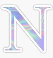 Nu N Holographic Greek Sorority Sticker