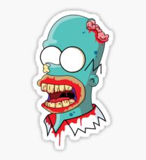 Zombie Homer Simpson Sticker