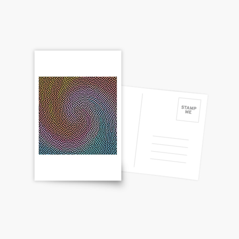 Fingerprint Wave Postcard