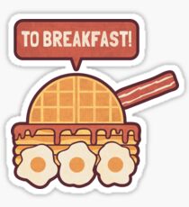 To Breakfast Sticker