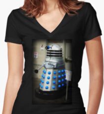 Exterminate! Women's Fitted V-Neck T-Shirt