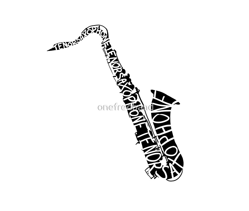 "Tenor Sax" by onefredband Redbubble