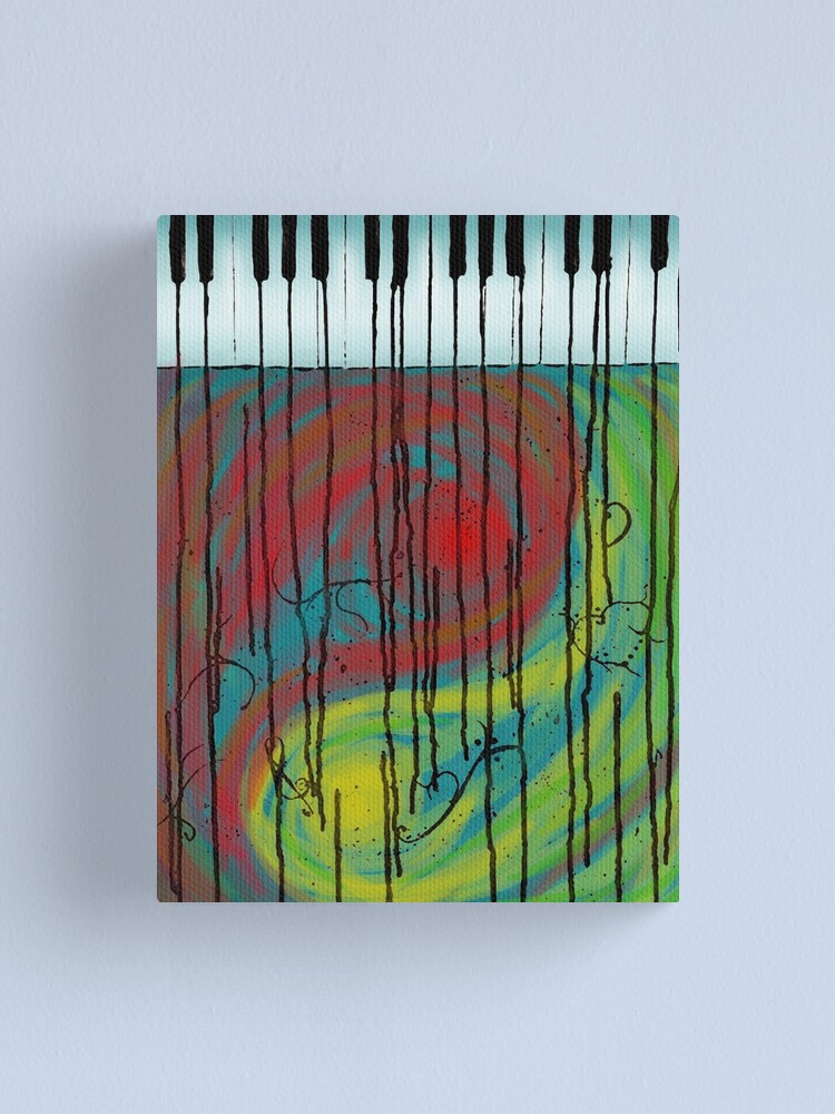 "Dripping Piano Keys" Canvas Print by NinaCraig Redbubble