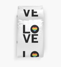 LOVE LGBT Gay HEART - Gift Idea for Women Men Boys And Girls Duvet Cover