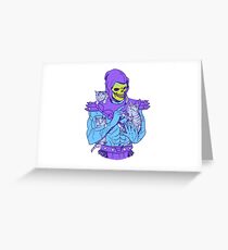 Skeletor, Masters of the Meowniverse. Greeting Card