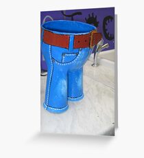 Little blue trousers Greeting Card
