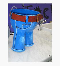 Little blue trousers Photographic Print