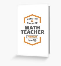 Math Teacher Greeting Cards | Redbubble