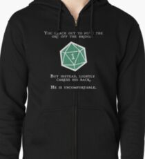 Natural 1 - Orc (White) Zipped Hoodie