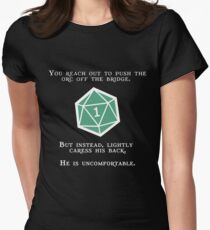 Natural 1 - Orc (White) Fitted T-Shirt