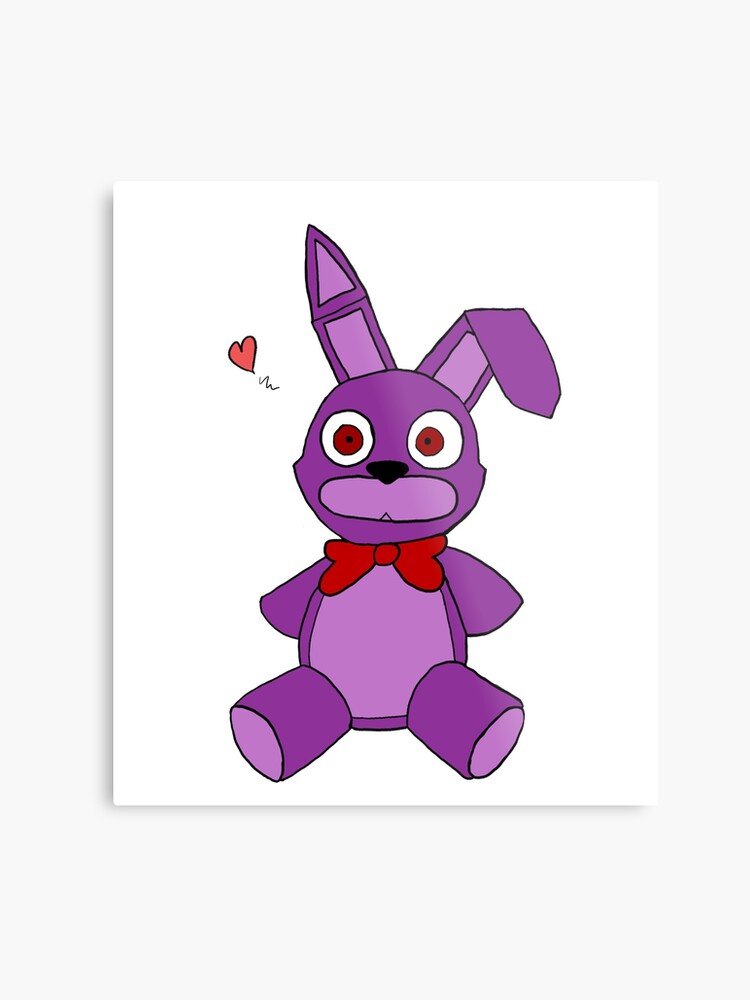 Fnaf Bonnie Plush Metal Print - 