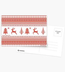 Fair Isle Print Postcards