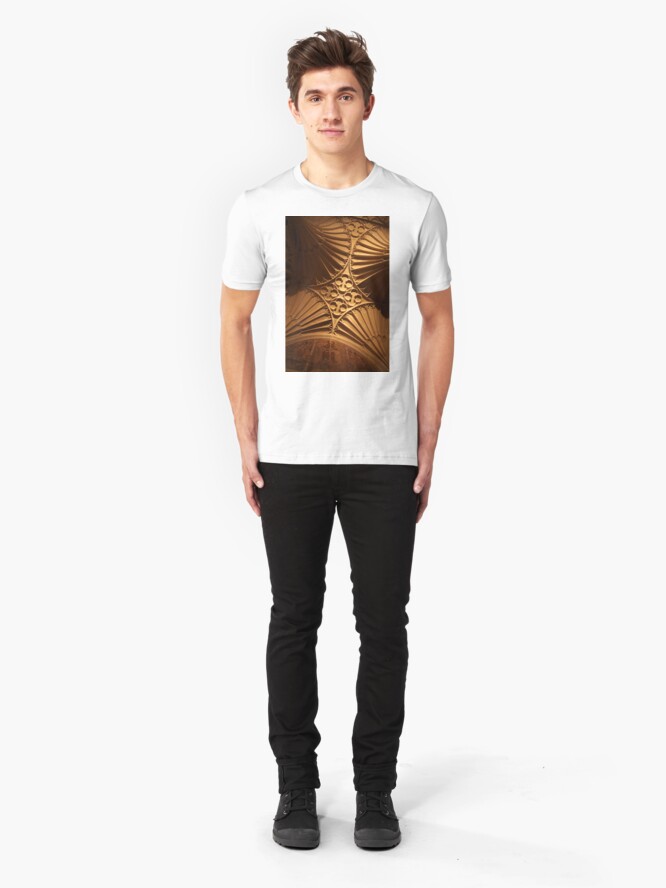Alternate view of Tewkesbury Abbey - Vaulted Ceiling Slim Fit T-Shirt