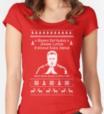 Happy Birthday Jesus! Women's Fitted Scoop T-Shirt