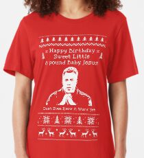 Happy Birthday Jesus! Slim Fit T-Shirt