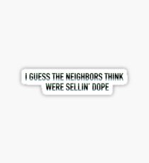 J Cole Neighbors Sticker