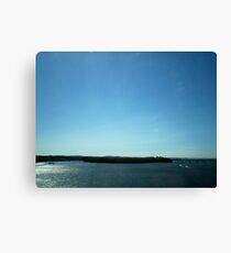 "Blue on Blue" Canvas Print
