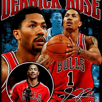 Derrick Rose Mvp Chicago Basketball Signature Vintage Retro Unisex