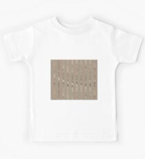 Roségoldstreifen auf natürlichem Korn Kinder T-Shirt