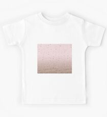 Roségold Farbverlauf und Flecken Kinder T-Shirt