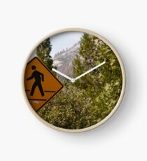 Signe jaune Horloge