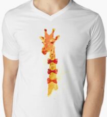 Elegant giraffe Men's V-Neck T-Shirt