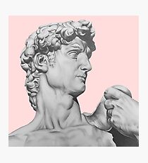 David Statue Drawing Photographic Print
