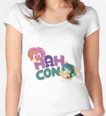 HAHcon with Cozy and Glitch Women's Fitted Scoop T-Shirt