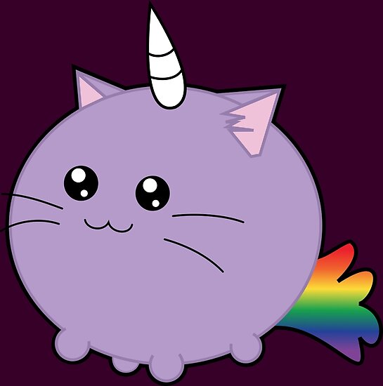 "Cute Unicorn Cat ! " Poster by uredian | Redbubble