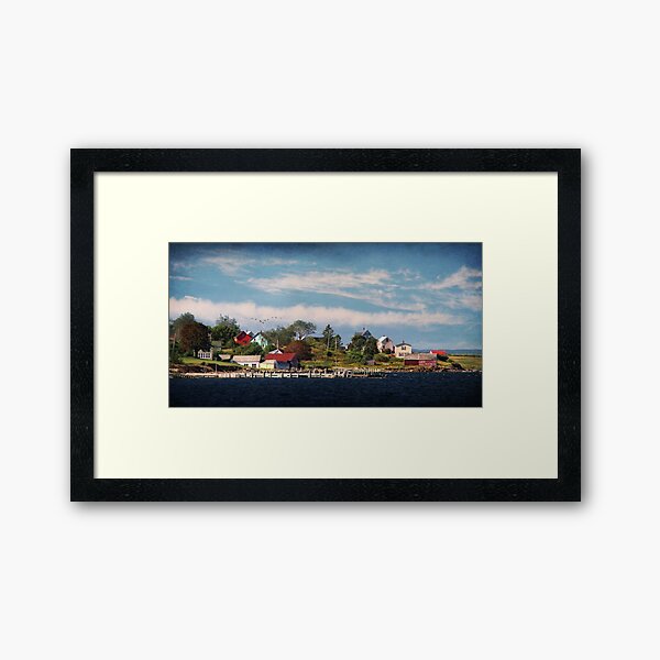 Big Tancook Island Houses Framed Art Print