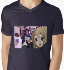 Mugi and her new Squad - K-ON! V-Neck T-Shirt