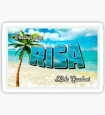 Greetings From... Risa Sticker