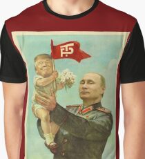 BABY TRUMP WITH PUTIN Graphic T-Shirt