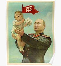 BABY TRUMP WITH PUTIN Poster