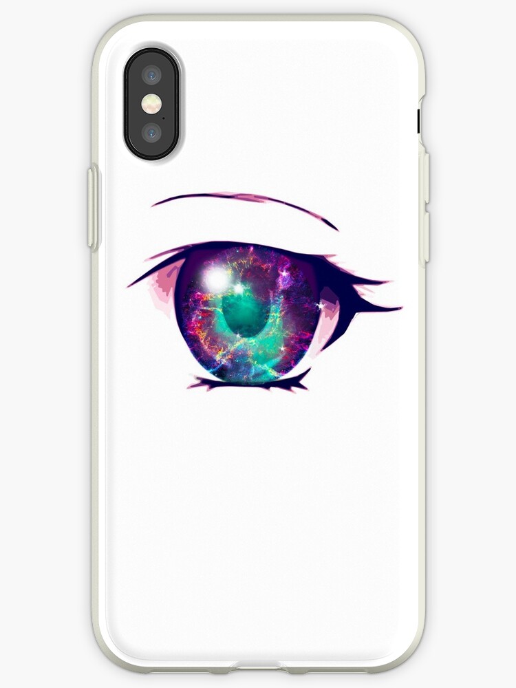 Anime Eyes Galaxy 1 Iphone Cases Covers By Dacdacgirl Redbubble