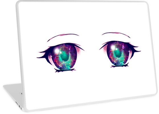 Anime Eyes Galaxy 1 Laptop Skins By Dacdacgirl Redbubble