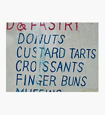 Donuts...Finger Buns Photographic Print