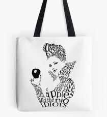 Die böse Königin - Kalligramm - Farbe WEISS Tote Bag